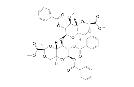 #34;O-[2-O-BENZOYL-4,6-O-[(S)-1-(METHOXYCARBONYL)-ETHYLIDENE]-3-O-METHYL-BETA-D-GLUCOPYRANOSYL]-(1->3)-1,2-DI-O-BENZOYL-4,6-O-[(S)-1-(METHOXYCARBONYL)-ETHYLIDE