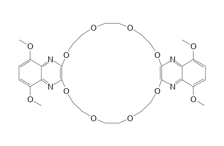 7,8,10,11,13,14,23,24,26,27,29,30-Dodecahydro-1,4,17,20-tetramethoxy-[1,4,7,10,13,16,19,22]octaoxacyclotetracosino[2,3-b:14,15-b']diquinoxaline