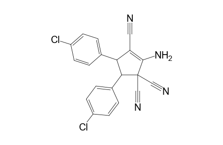 1-Amino-2,5,5-tricyano-3,4-bis(p-chlorophenyl)cyclopent-1-ene