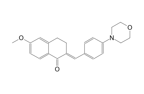 (2E)-6-methoxy-2-[4-(4-morpholinyl)benzylidene]-3,4-dihydro-1(2H)-naphthalenone