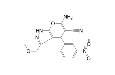 pyrano[2,3-c]pyrazole-5-carbonitrile, 6-amino-1,4-dihydro-3-(methoxymethyl)-4-(3-nitrophenyl)-