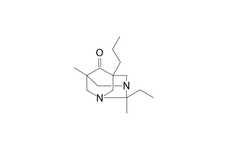 2-ethyl-2,5-dimethyl-7-propyl-1,3-diazatricyclo[3.3.1.1~3,7~]decan-6-one