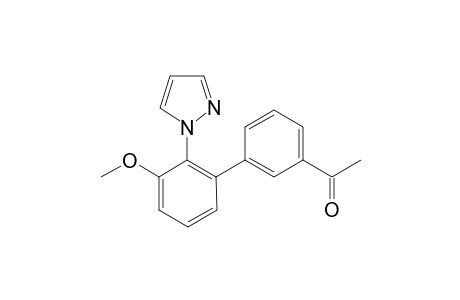 3-Methylcarbonyl (3'-methoxy-2'-(1H-pyrazol-1-yl)biphenyl