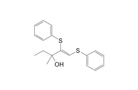 (Z)-3-Methyl-1,2-bis(phenylthio)pent-1-en-3-ol