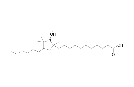 1-Pyrrolidinyloxy, 5-(10-carboxydecyl)-3-hexyl-2,2,5-trimethyl-