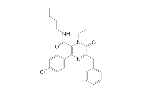 5-Benzyl-N-butyl-3-(4-chlorophenyl)-1-ethyl-1,6-dihydro-6-oxopyrazine-2-carboxamide