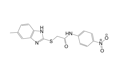 2-[(5-methyl-1H-benzimidazol-2-yl)sulfanyl]-N-(4-nitrophenyl)acetamide