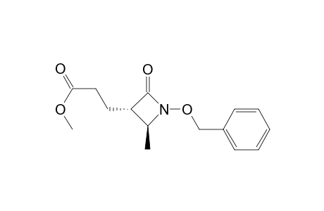 3-Azetidinepropanoic acid, 2-methyl-4-oxo-1-(phenylmethoxy)-, methyl ester, (2S-trans)-