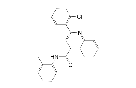 2-(2-chlorophenyl)-N-(2-methylphenyl)-4-quinolinecarboxamide