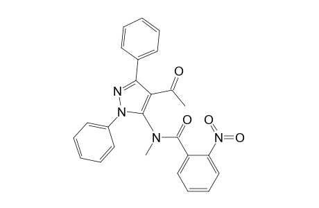 N-(4-acetyl-2,5-diphenyl-3-pyrazolyl)-N-methyl-2-nitrobenzamide