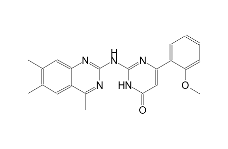 4(3H)-pyrimidinone, 6-(2-methoxyphenyl)-2-[(4,6,7-trimethyl-2-quinazolinyl)amino]-