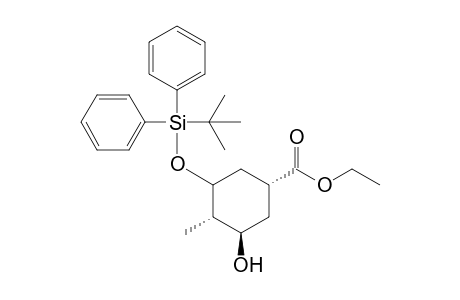 Ethyl (1R,3R,4S)-5-[(t-butyldiphenylsilyl)oxy]-4-methyl-3-hydroxycyclohexane-1-carboxylate