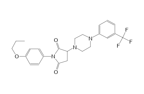 2,5-pyrrolidinedione, 1-(4-propoxyphenyl)-3-[4-[3-(trifluoromethyl)phenyl]-1-piperazinyl]-
