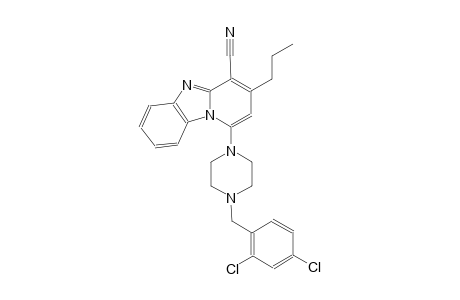 1-[4-(2,4-dichlorobenzyl)-1-piperazinyl]-3-propylpyrido[1,2-a]benzimidazole-4-carbonitrile
