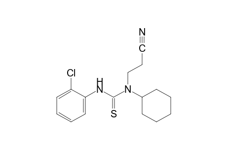 3-(o-chlorophenyl)-1-(2-cyanoethyl)-1-cyclohexyl-2-thiourea
