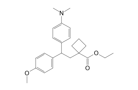 ethyl 1-[2-[4-(dimethylamino)phenyl]-2-(4-methoxyphenyl)ethyl]cyclobutanecarboxylate