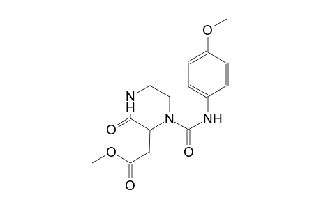 methyl {1-[(4-methoxyanilino)carbonyl]-3-oxo-2-piperazinyl}acetate