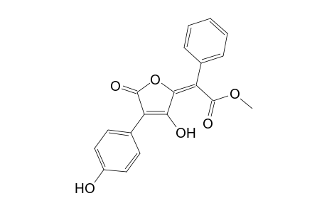 3-(4-Hydroxyphenyl)-4-hydroxy-5-[.alpha.-(methoxycarbonyl)benzylidene]-2H-furan-2-one