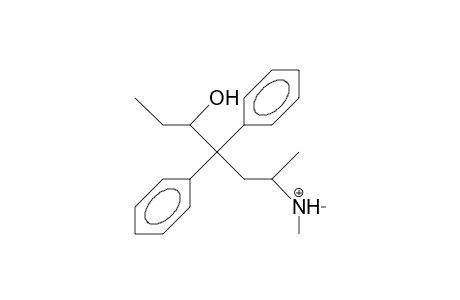 (.+-.).alpha.-Methadol cation