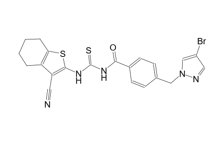 N-{4-[(4-bromo-1H-pyrazol-1-yl)methyl]benzoyl}-N'-(3-cyano-4,5,6,7-tetrahydro-1-benzothien-2-yl)thiourea