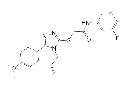 2-{[4-allyl-5-(4-methoxyphenyl)-4H-1,2,4-triazol-3-yl]sulfanyl}-N-(3-fluoro-4-methylphenyl)acetamide