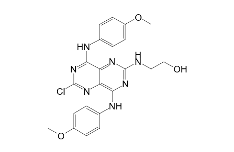 2-[[2-chloranyl-4,8-bis[(4-methoxyphenyl)amino]pyrimido[5,4-d]pyrimidin-6-yl]amino]ethanol