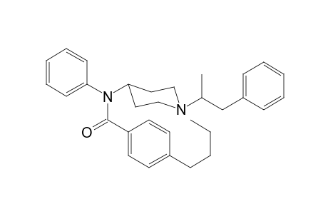 N-Phenyl-N-[1-(1-phenylpropan-2-yl)piperidin-4-yl]-4-butylbenzamide