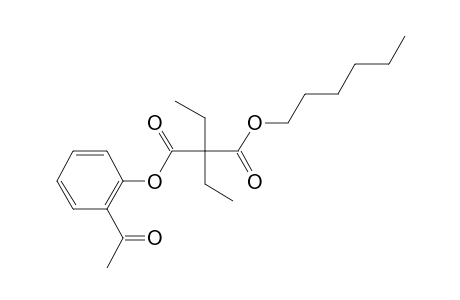 Diethylmalonic acid, 2-acethylphenyl hexyl ester