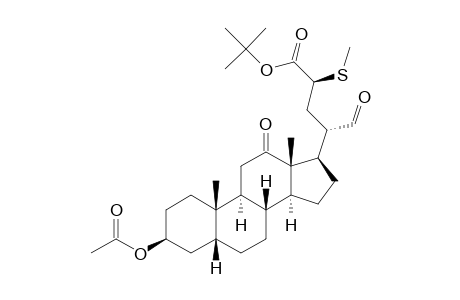 Cholan-24-oic acid, 3-(acetyloxy)-23-(methylthio)-12,21-dioxo-, 1,1-dimethylethyl ester, (3.beta.,5.beta.,20S,23S)-