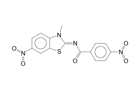 N-(3-Methyl-6-nitrobenzothiazolin-2-ylidene)-4-nitrobenzamide