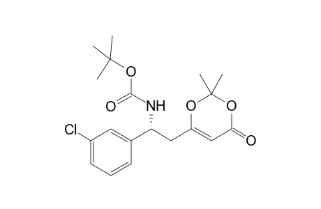 tert-Butyl (R)-(1-(3-chlorophenyl)-2-(2,2-dimethyl-4-oxo-4H-1,3-dioxin-6-yl)ethyl)carbamate