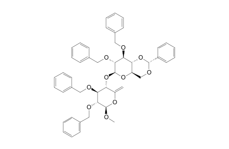 METHYL-2,3-DI-O-BENZYL-6-DEOXY-4-O-(2,3-DI-O-BENZYL-4,6-O-BENZYLIDENE-BETA-D-GLUCOPYRANOSYL)-BETA-D-XYLOHEX-5-ENOSIDE