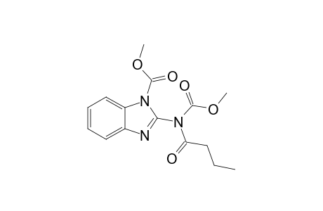 2-(butyryl-carbomethoxy-amino)benzimidazole-1-carboxylic acid methyl ester