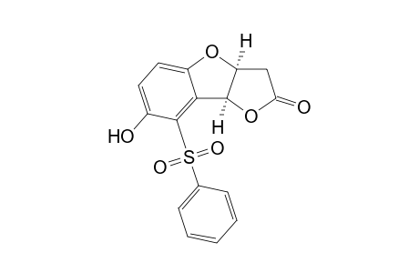 (3aS,8bS)-7-oxidanyl-8-(phenylsulfonyl)-3a,8b-dihydro-3H-furo[3,2-b][1]benzofuran-2-one