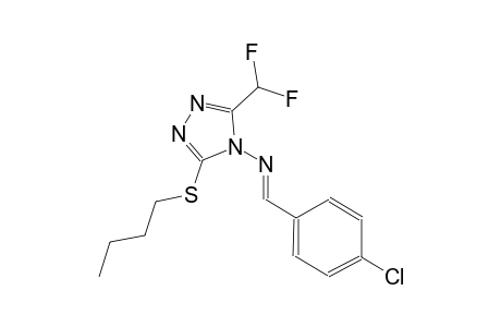 3-(butylsulfanyl)-N-[(E)-(4-chlorophenyl)methylidene]-5-(difluoromethyl)-4H-1,2,4-triazol-4-amine