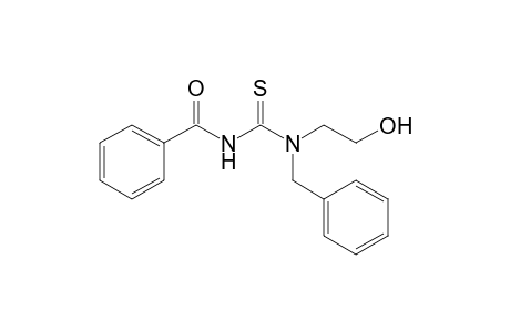 N-[2-hydroxyethyl-(phenylmethyl)carbamothioyl]benzamide