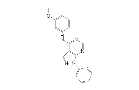 1H-pyrazolo[3,4-d]pyrimidin-4-amine, N-(3-methoxyphenyl)-1-phenyl-