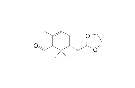 2-Cyclohexene-1-carboxaldehyde, 5-(1,3-dioxolan-2-ylmethyl)-2,6,6-trimethyl-, (+)-