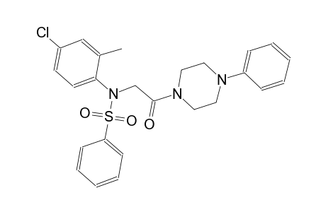 benzenesulfonamide, N-(4-chloro-2-methylphenyl)-N-[2-oxo-2-(4-phenyl-1-piperazinyl)ethyl]-