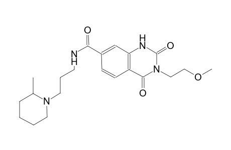 3-(2-methoxyethyl)-N-[3-(2-methyl-1-piperidinyl)propyl]-2,4-dioxo-1,2,3,4-tetrahydro-7-quinazolinecarboxamide