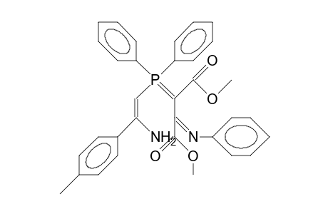 2,3-Bis(methoxycarbonyl)-1,4,4-triphenyl-6-(4-to lyl)-1,7-diaza-4.lambda.5-phosphahepta-1,3,5-triene