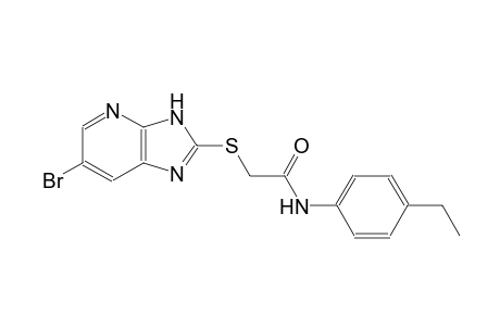 2-[(6-bromo-3H-imidazo[4,5-b]pyridin-2-yl)sulfanyl]-N-(4-ethylphenyl)acetamide