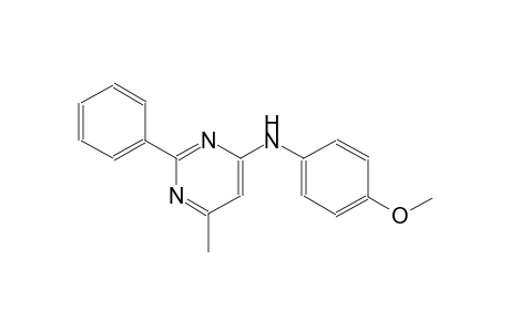 N-(4-methoxyphenyl)-6-methyl-2-phenyl-4-pyrimidinamine