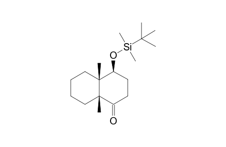 (4.alpha.,4a.alpha.,8a.alpha.)-4-[(tert-Butyldimethylsilyl)oxy]octahydro-4a,8-dimethyl-1(2H)-naphthalenone