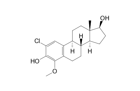 Estra-1,3,5(10)-triene-3,17-diol, 2-chloro-4-methoxy-, (17.beta.)-
