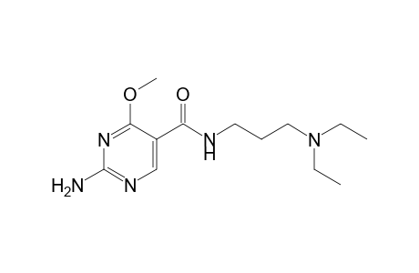 2-amino-N-[3-(diethylamino)propyl[-4-methoxy-5-pyrimidinecarboxamide