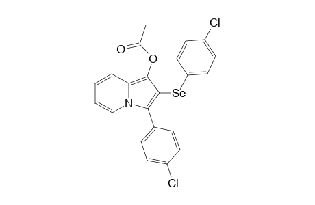 3-(4-Chlorophenyl)-2-((4-chlorophenyl)selanyl)indolizin-1-yl acetate