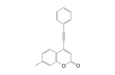7-methyl-4-(phenylethynyl)-2H-chromen-2-one