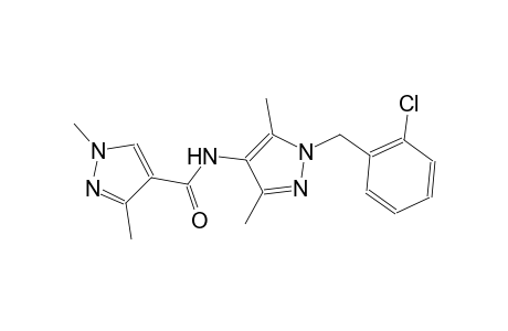 N-[1-(2-chlorobenzyl)-3,5-dimethyl-1H-pyrazol-4-yl]-1,3-dimethyl-1H-pyrazole-4-carboxamide