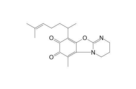 9-(1,5-dimethylhex-4-enyl)-6-methyl-3,4-dihydro-2H-pyrimido[2,1-b][1,3]benzoxazole-7,8-quinone